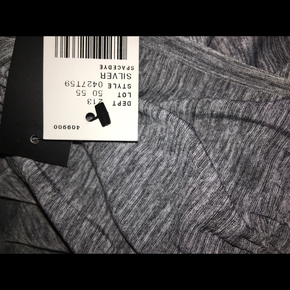 NWT AB STUDIO (Sz: M) Gray Sleeveless Shirt - Picture 4 of 4